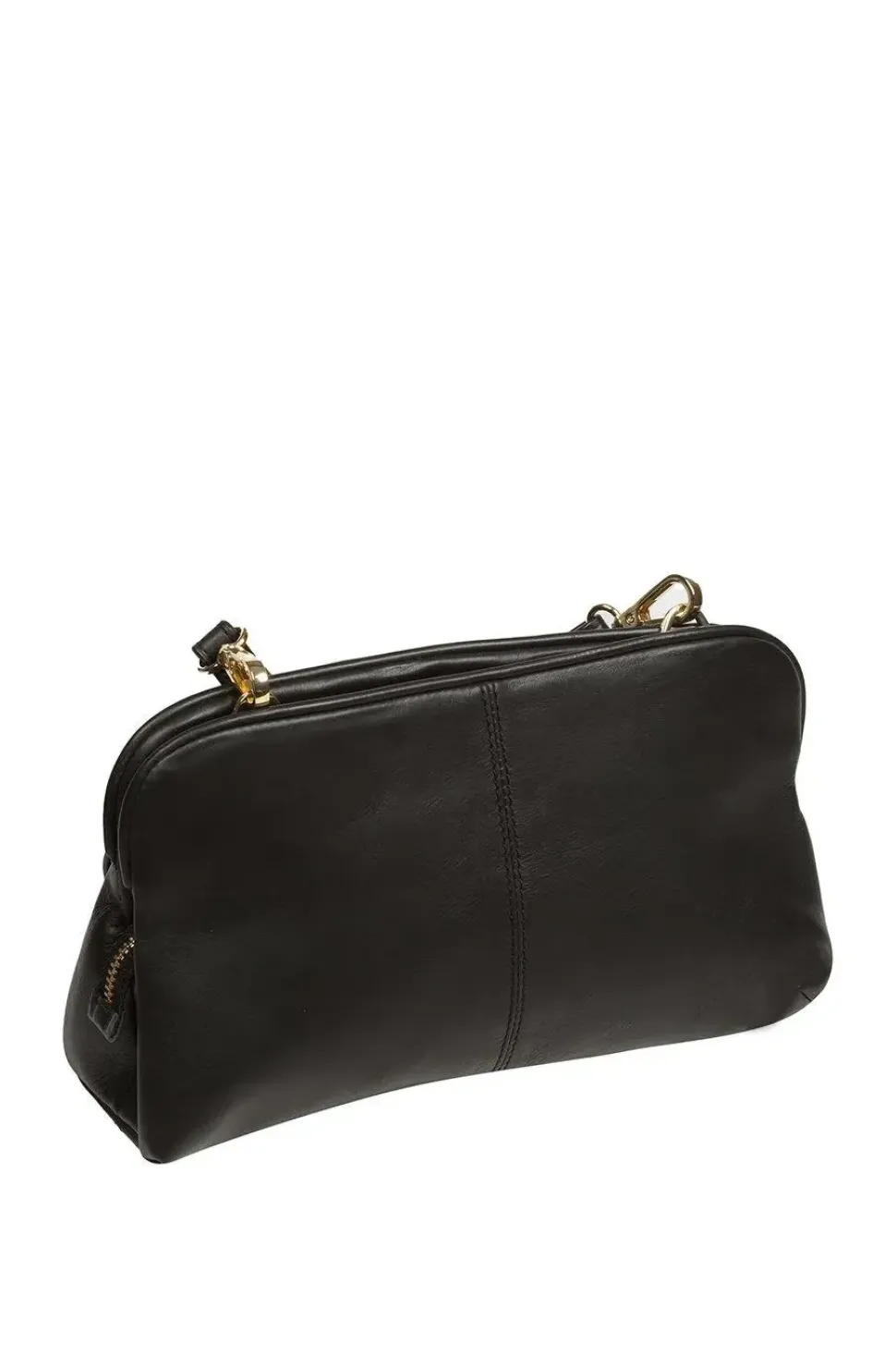 'Halsey' Nappa Leather Cross Body Clutch Bag