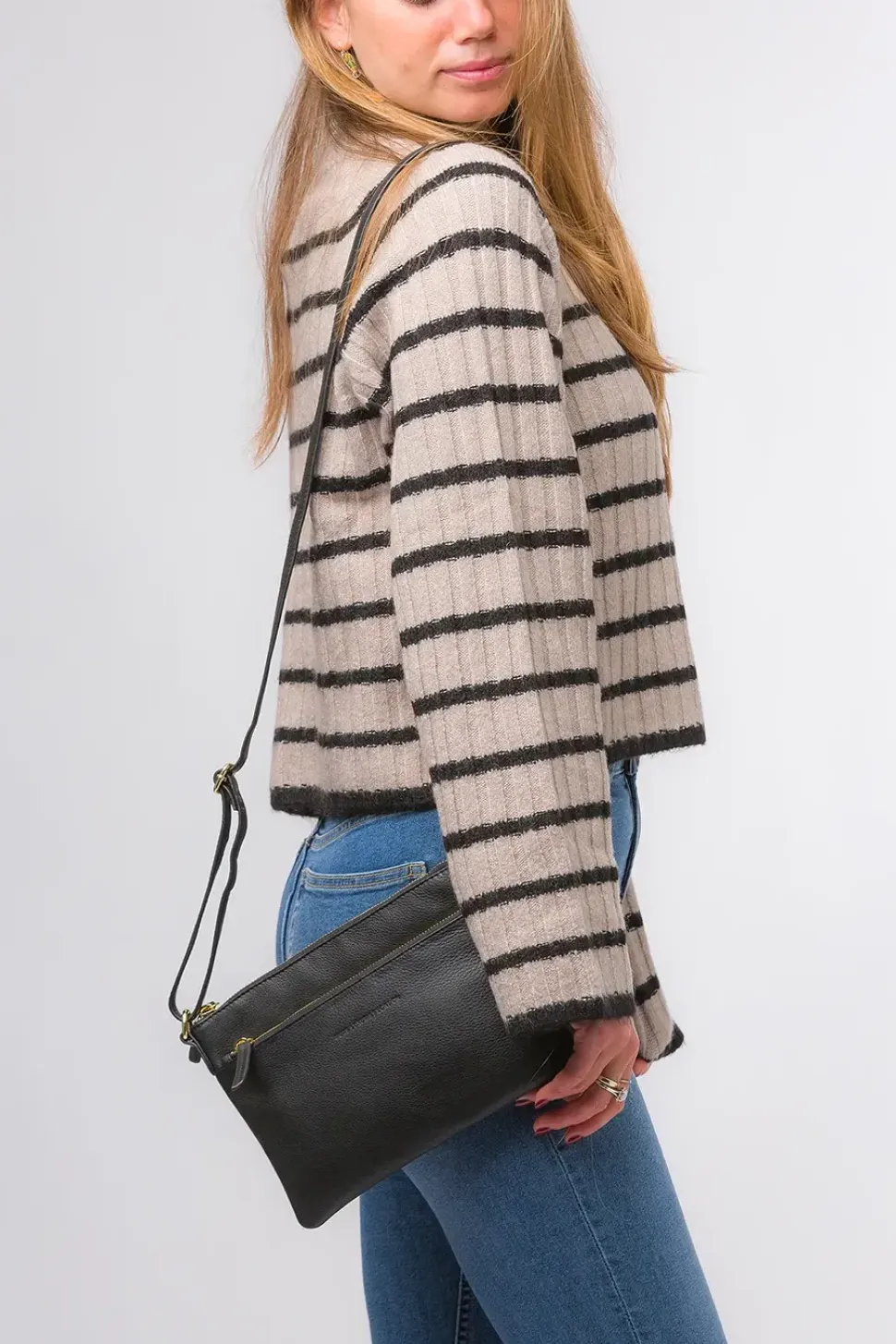 'Hannah' Nappa Leather Cross Body Bag