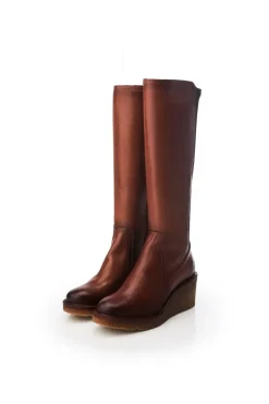 'Harpette' Leather Heeled Boots