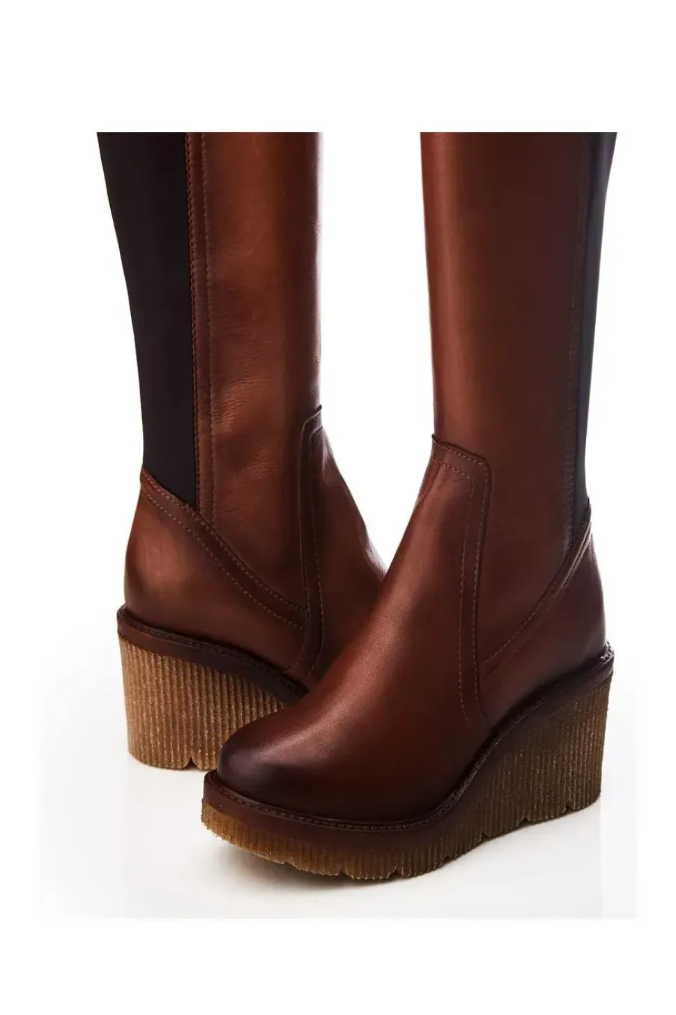 'Harpette' Leather Heeled Boots