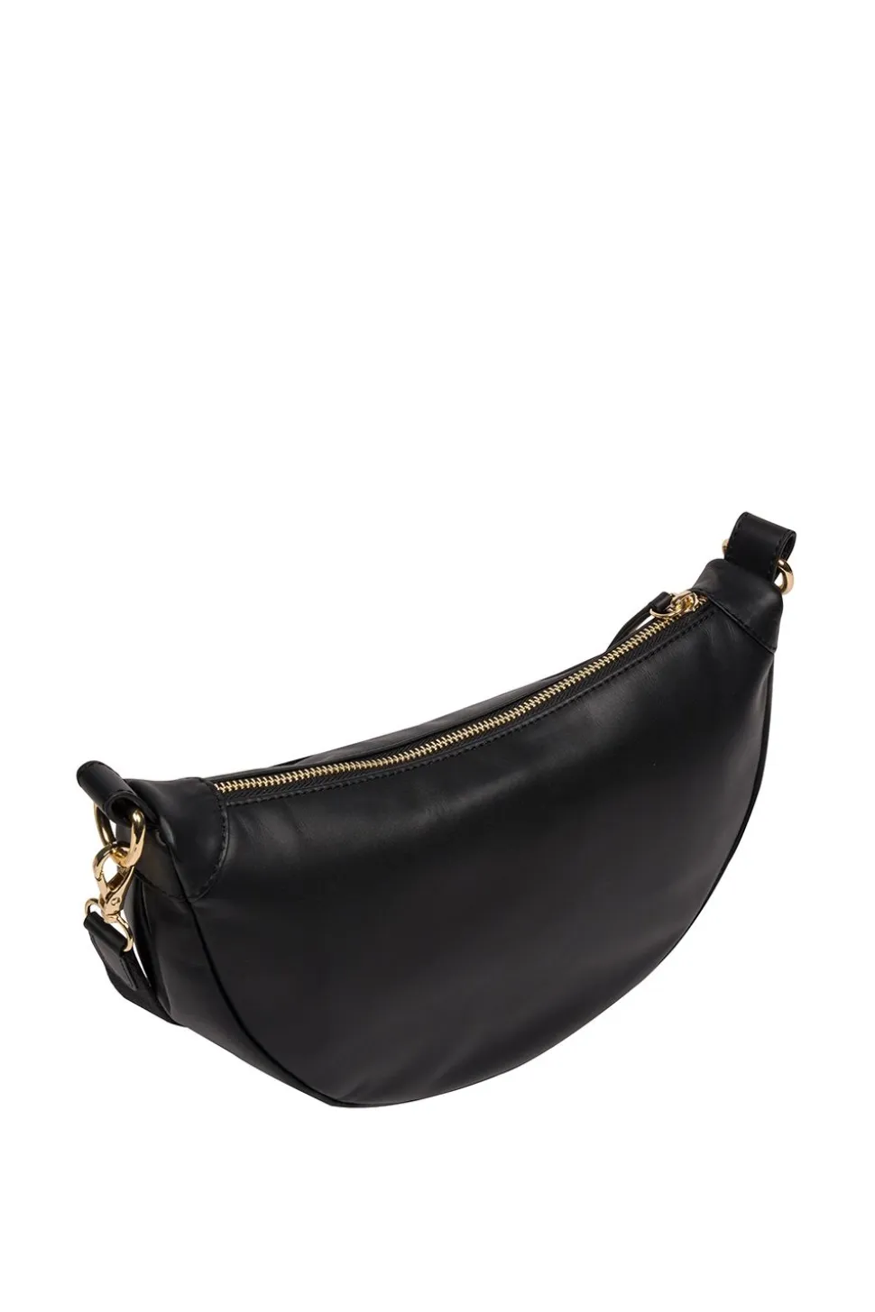 'Heidi' Leather Crescent Cross Body Bag
