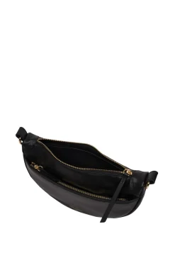 'Heidi' Leather Crescent Cross Body Bag