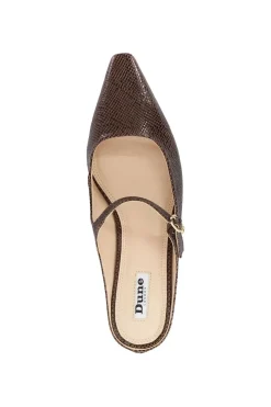 'Hints' Leather Mules