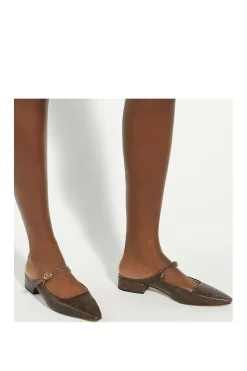 'Hints' Leather Mules
