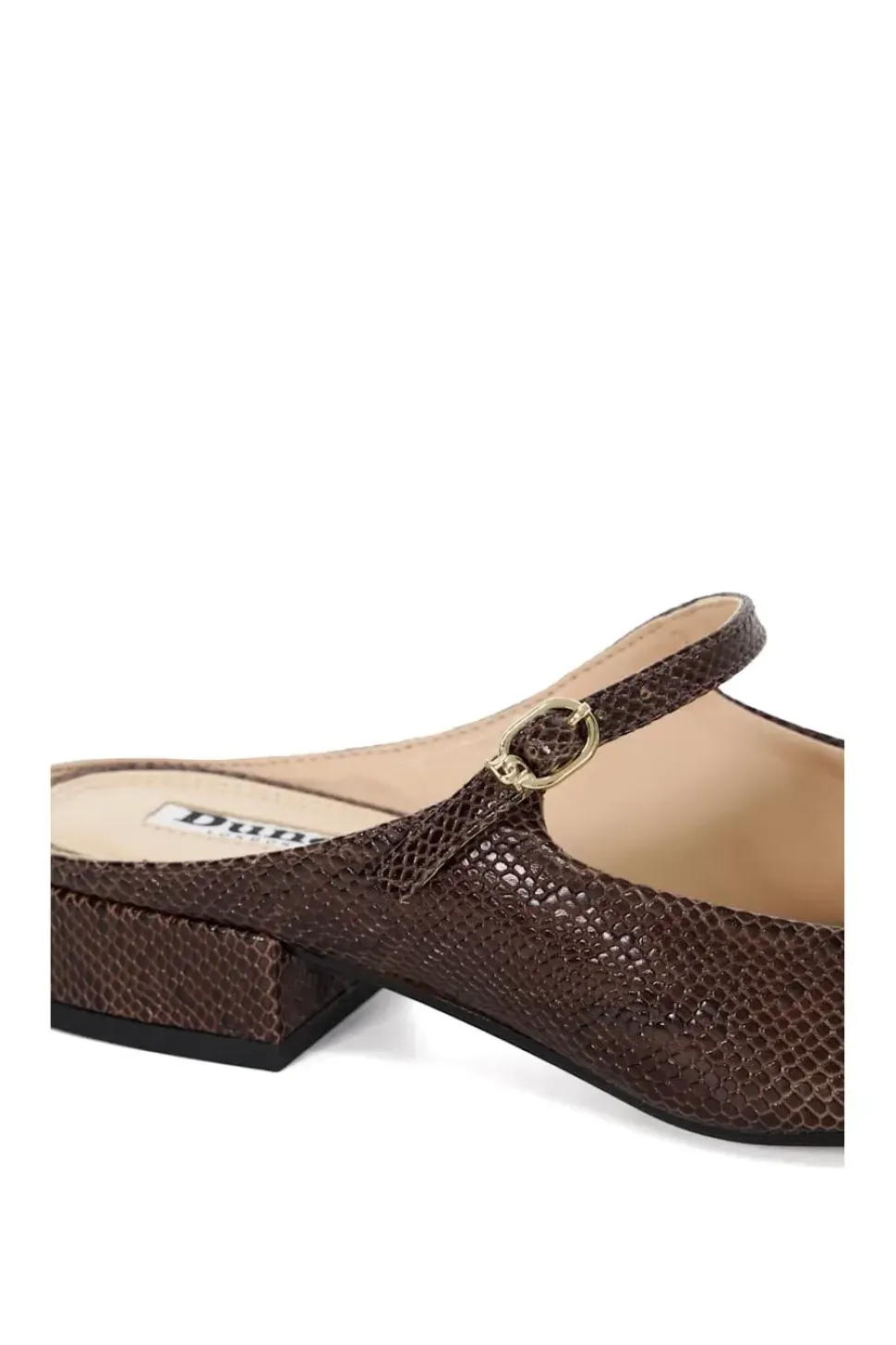 'Hints' Leather Mules