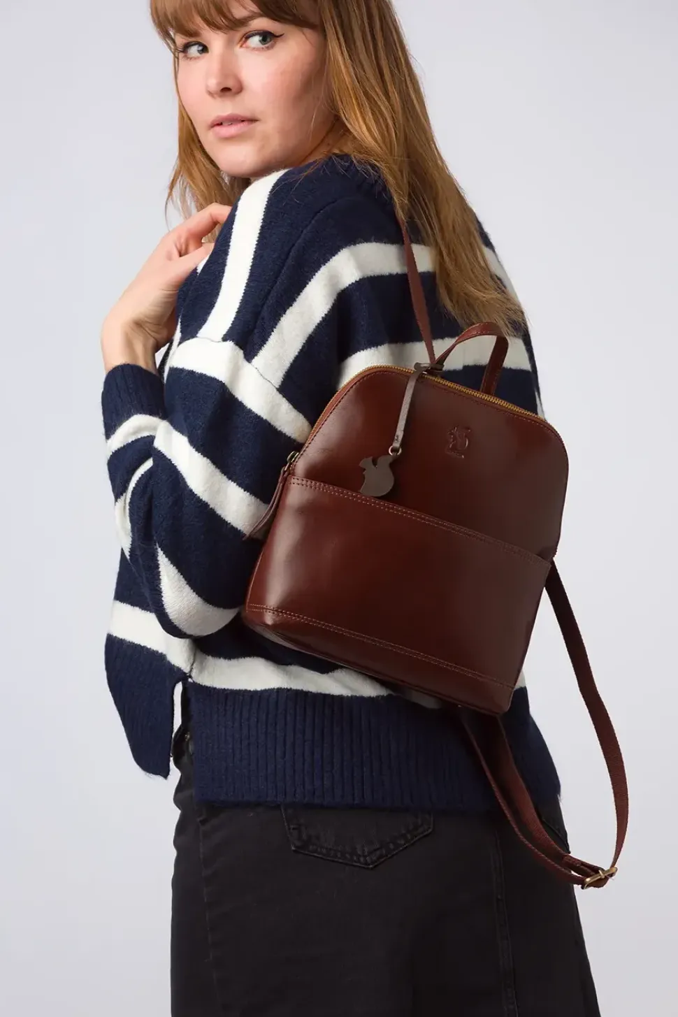 'Hollis' Leather Backpack