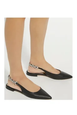 'Hollywood' Leather Ballet Pumps