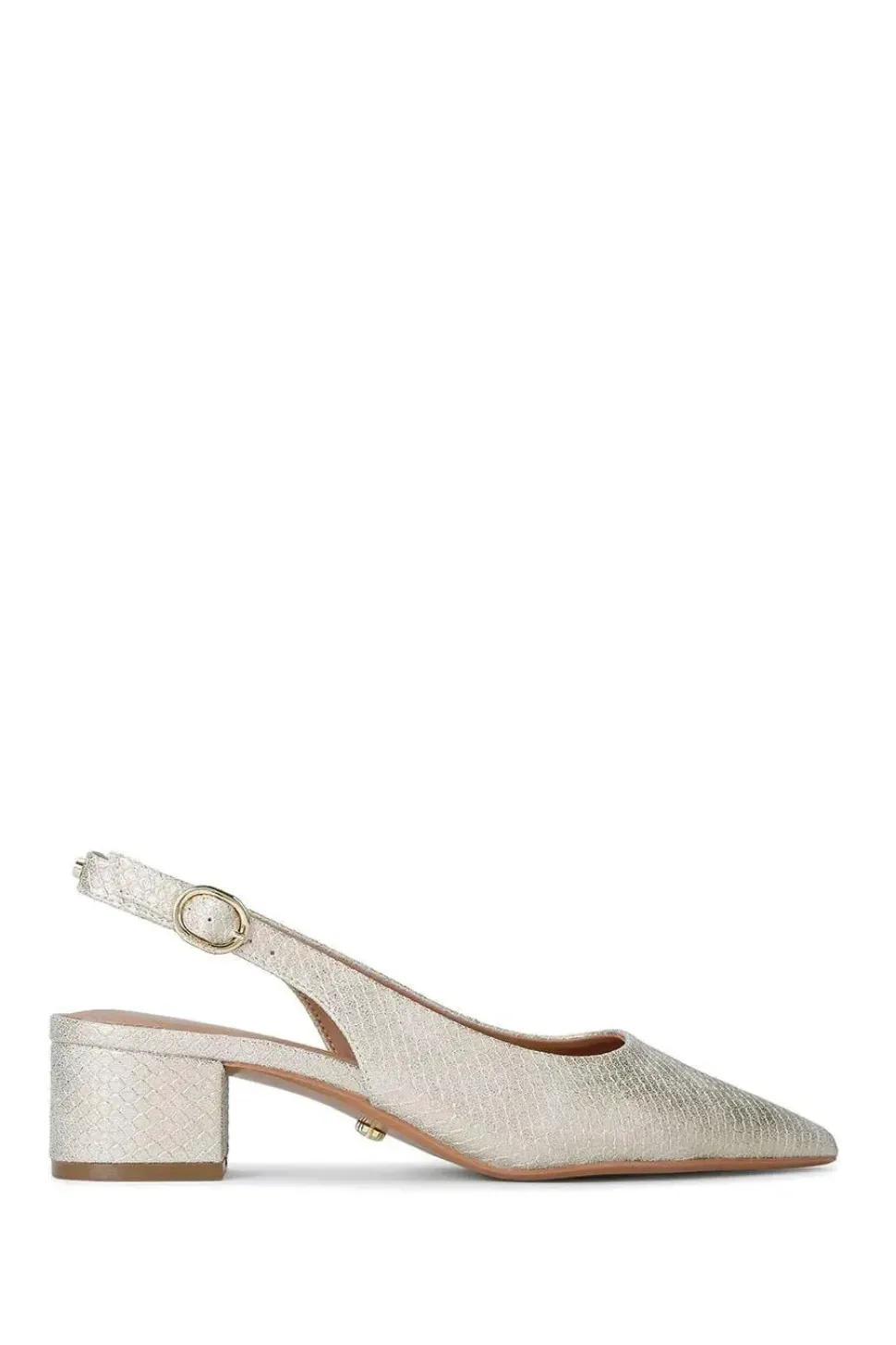 'Honour Sling' Snake Print Heels