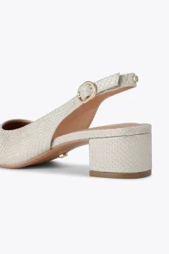 'Honour Sling' Snake Print Heels