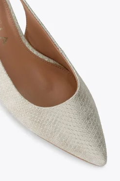 'Honour Sling' Snake Print Heels