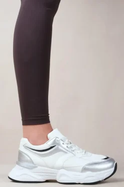 'Hoops' Chunky Sole With Mesh Detail Trainer