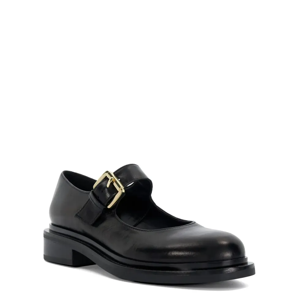 'Huckle' Leather Mary Janes