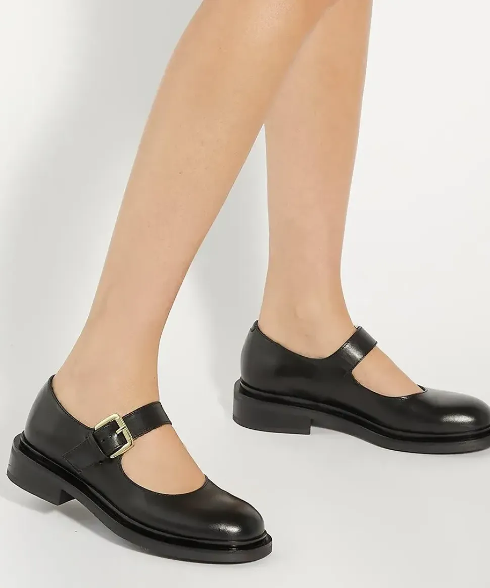 'Huckle' Leather Mary Janes
