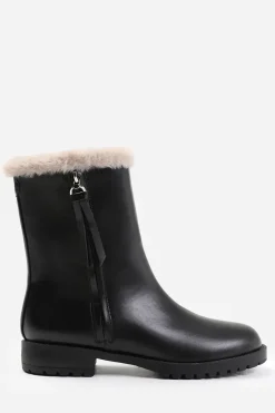 'Ice' Mid Calf Boot With Fur Trim