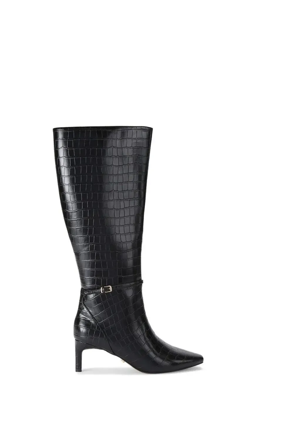 'Impress High Leg' Croc Print Boots