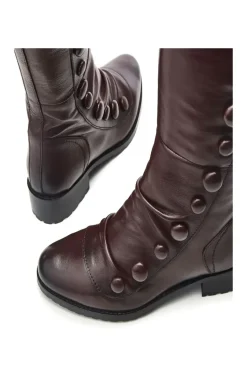 'Irenne' Leather Biker Boots