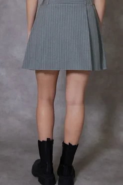 'Isso' Pleated A-Line Mini Skirt