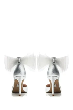 'Jazlyne' Metallic Leather Court Shoes