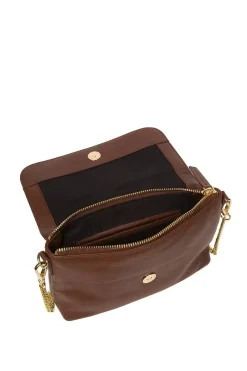 'Jazmine' Nappa Leather Grab Clutch Bag