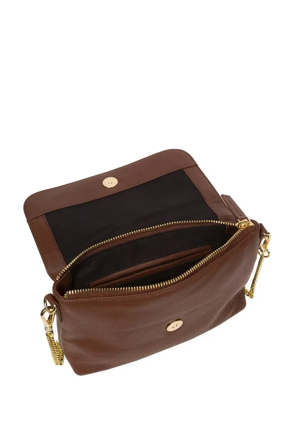 'Jazmine' Nappa Leather Grab Clutch Bag