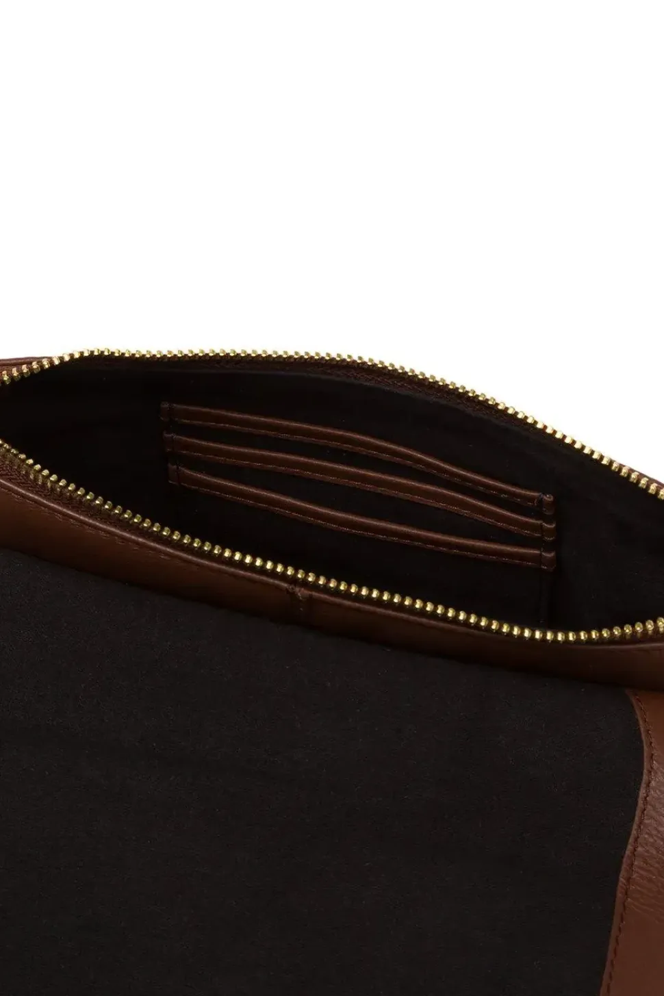 'Jazmine' Nappa Leather Grab Clutch Bag