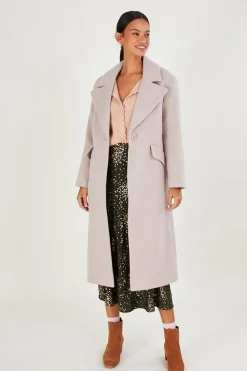 'Jenny' Brushed Wool Smart Coat