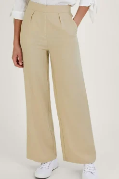 'Jenny' Shorter Length Trousers in Linen Blend