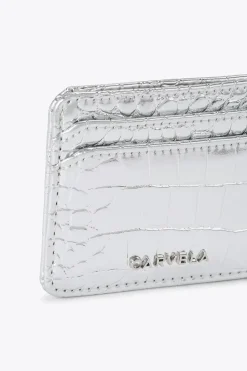 'Jessica Card Holder' Croc Print Bag