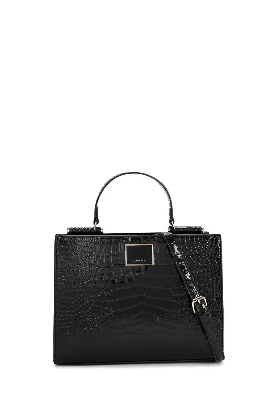 'Jessica Midi Tote 2' Croc Print Bag