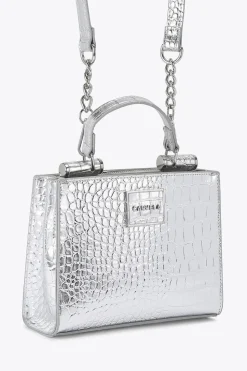 'Jessica Mini Tote 2' Croc Print Bag