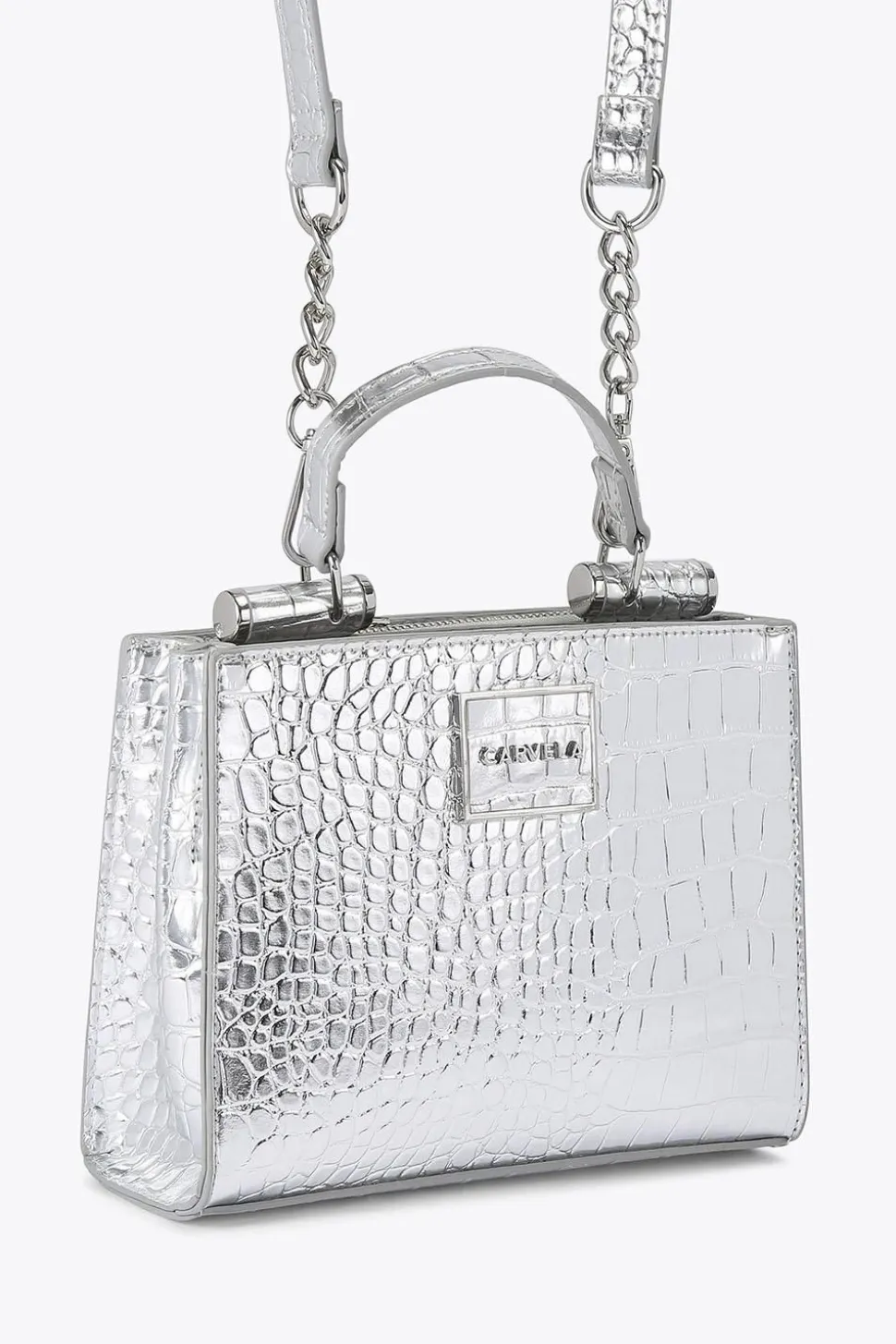 'Jessica Mini Tote 2' Croc Print Bag