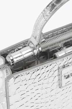 'Jessica Mini Tote 2' Croc Print Bag