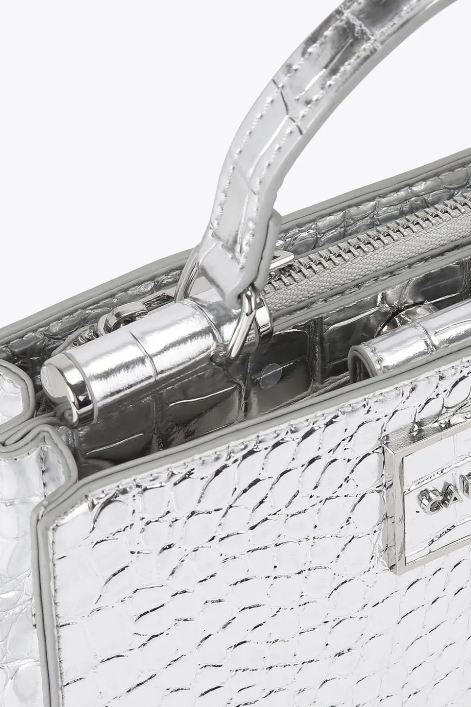 'Jessica Mini Tote 2' Croc Print Bag