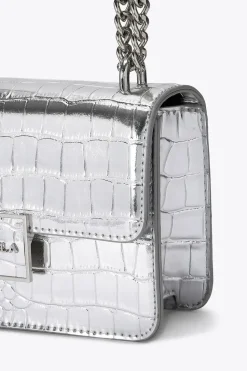 'Jessica Shoulder Bag' Croc Print