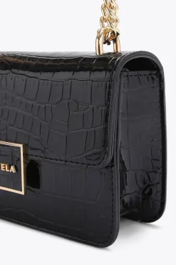 'Jessica Shoulder Bag' Croc Print