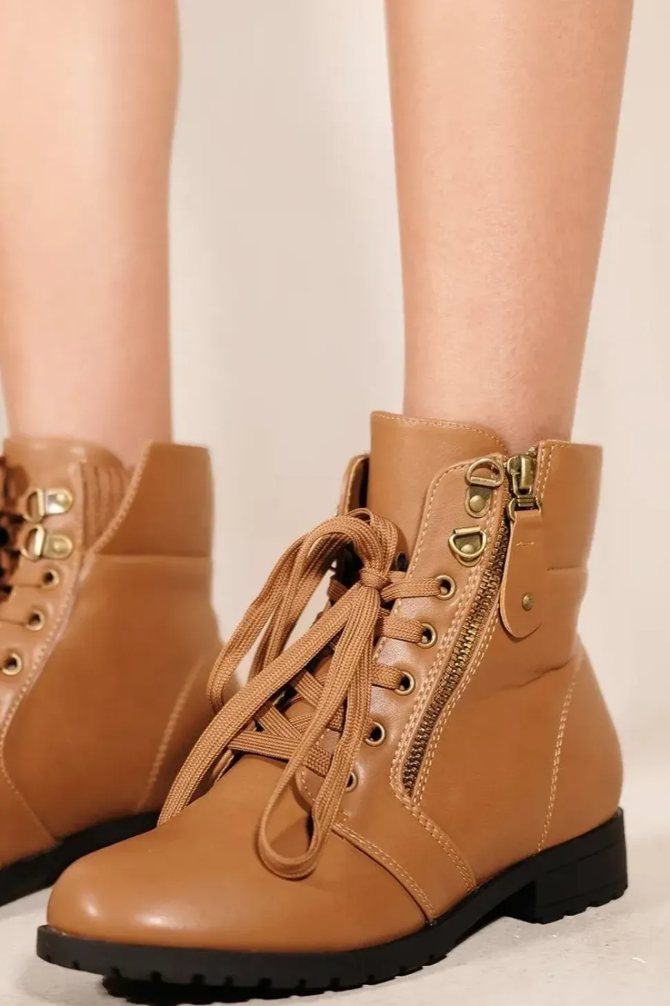 'Kaiya' Military Ankle Boots