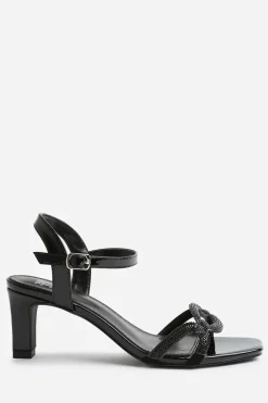 'Kenia' Square Toe Low Block Heel