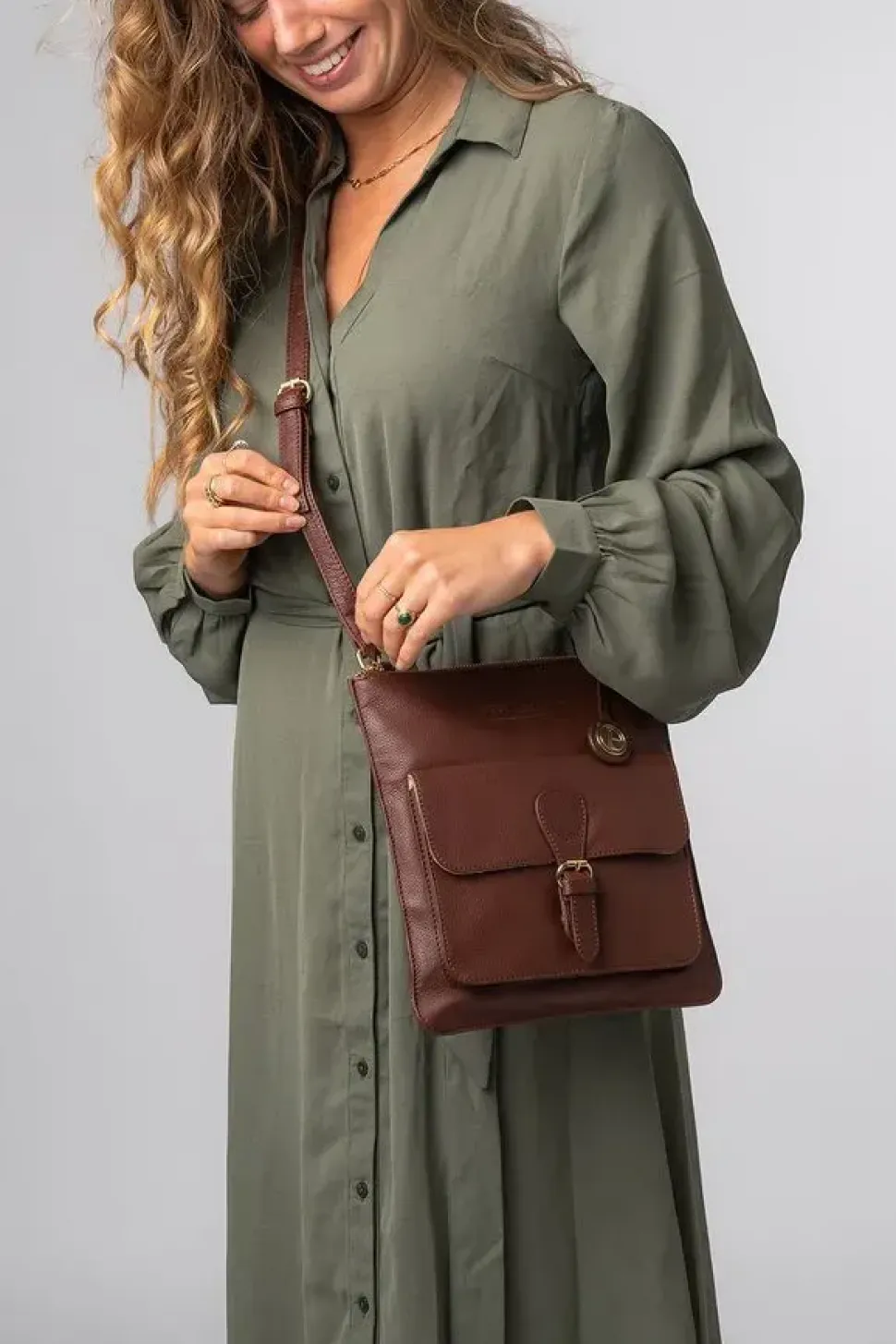 'Kenley' Leather Cross Body Bag