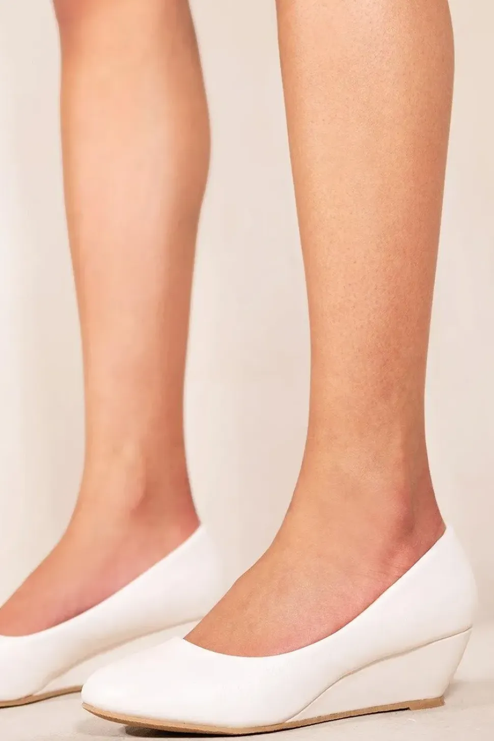 'Kieran' Platform Low Wedge Mid Heel Court Shoes