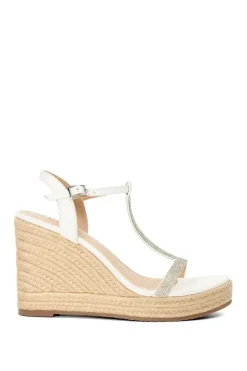 'Kitten' Leather Wedges