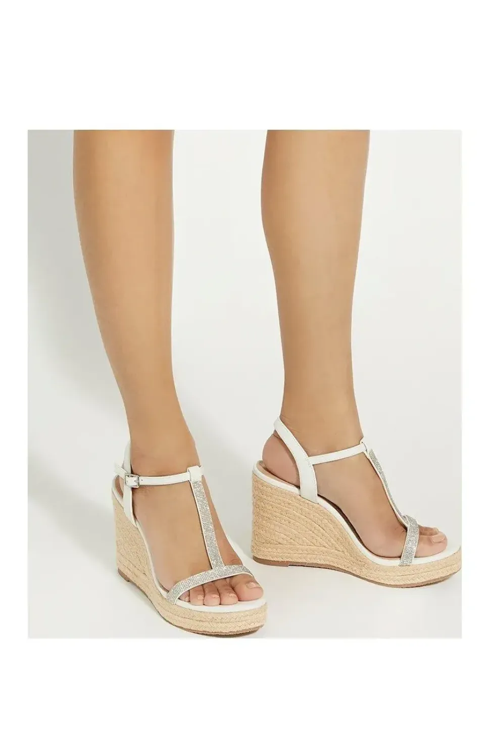 'Kitten' Leather Wedges