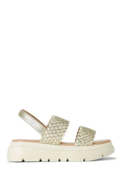 'Krypton Weave' Leather Sandals