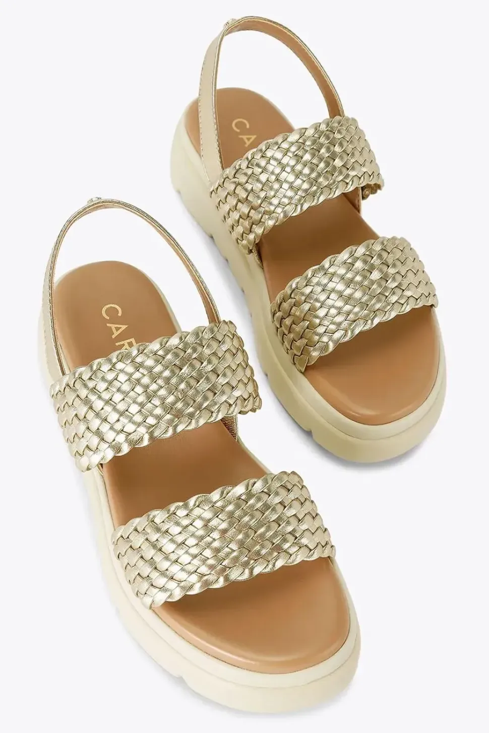 'Krypton Weave' Leather Sandals