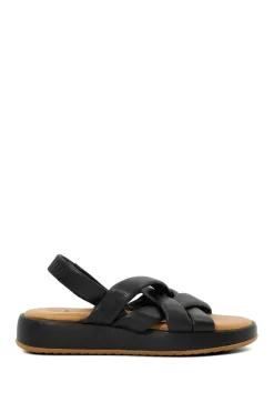 'Laters' Leather Flatforms