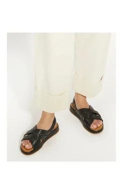 'Laters' Leather Flatforms