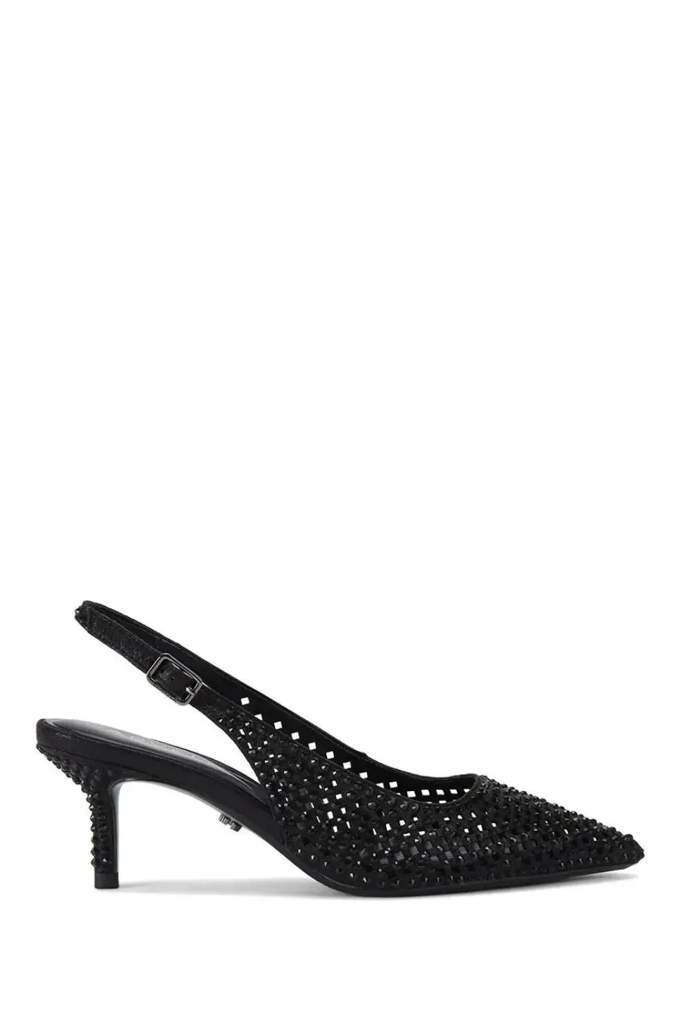 'Lazer Sling' Fabric Heels
