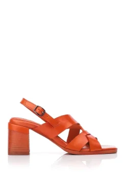 'Leeana' Leather Heeled Sandals