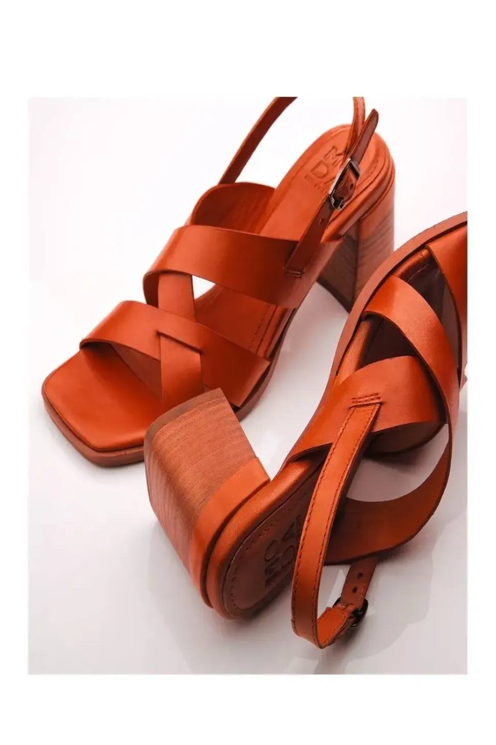 'Leeana' Leather Heeled Sandals