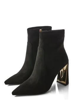 'Lemmie' Alcantara Heeled Boots