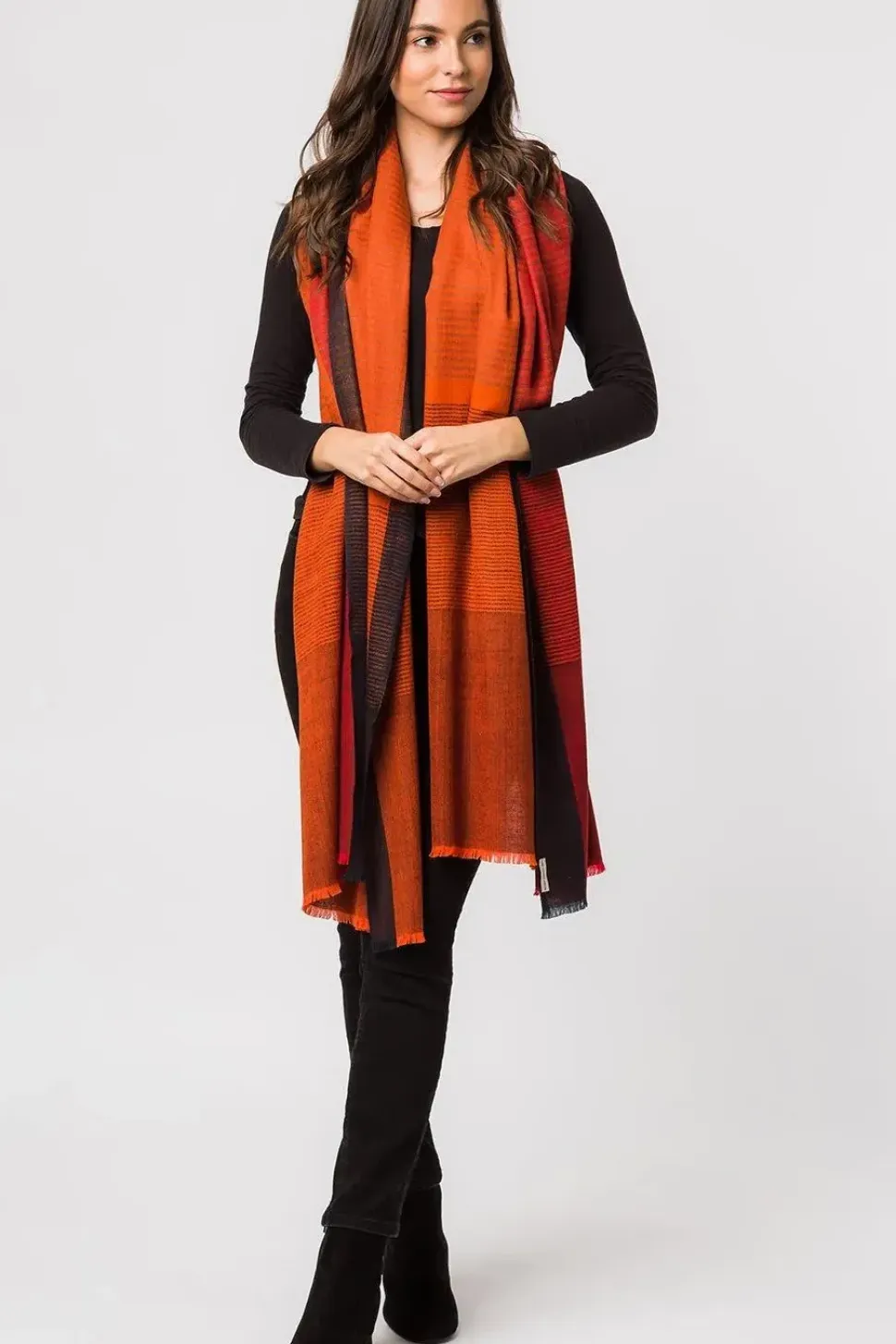 'Libration' Cashmere & Merino Wool Throw